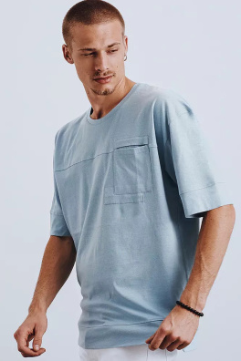 T-shirt męski jasnoniebieski Dstreet RX4631