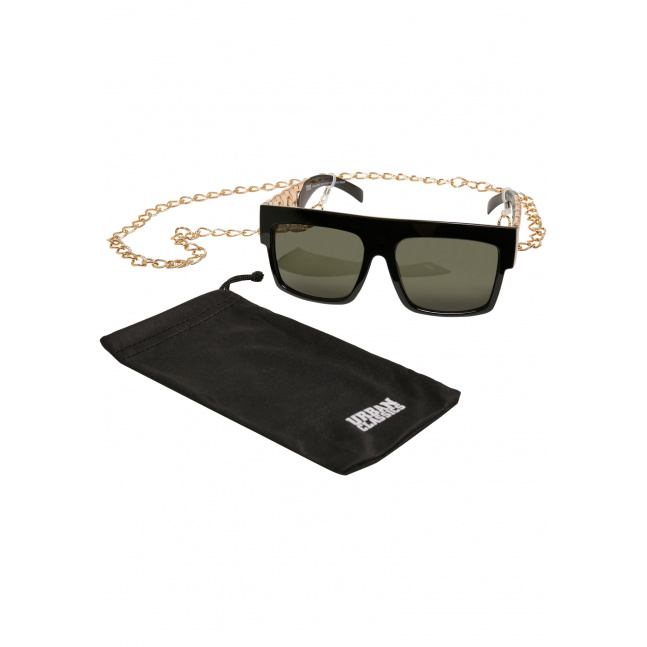 Sunglasses Zakynthos with Chain black/gold