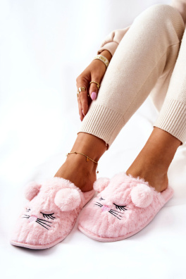 Soft Slippers Mouse with Ears Pink Luise