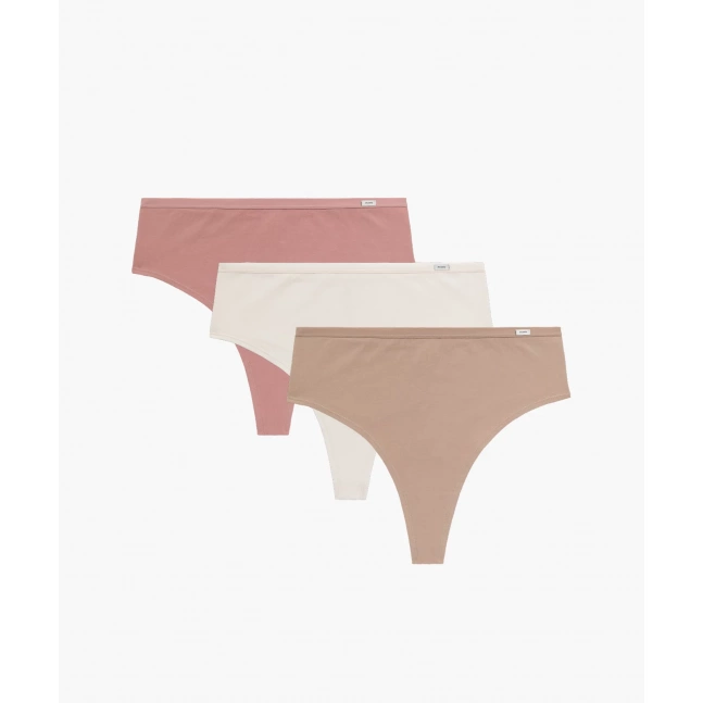 3-PACK Figi Damskie High Brazil
