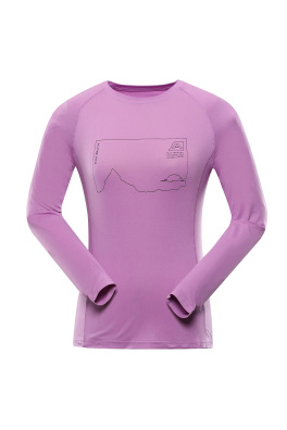 Dámské rychleschnoucí triko ALPINE PRO AMADA violet varianta pb