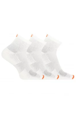 merrell ponožky MEA33565Q3B2 WHITE CUSHIONED COTTON QUARTER (3 packs) white