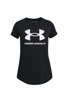 Dívčí triko Under Armour Live Sportstyle Graphic SS - černé