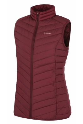Dámská péřová vesta Husky Dresles L dark bordo