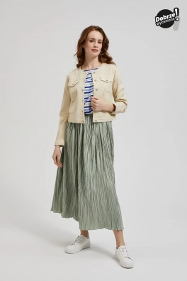 Jeansowa kurtka beżowa