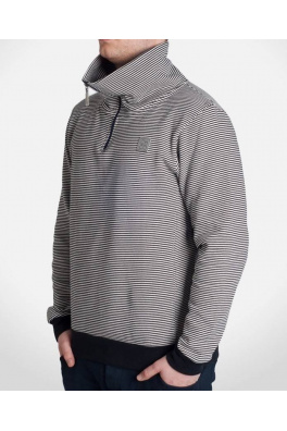 Sweatshirt Troyer Black Grey