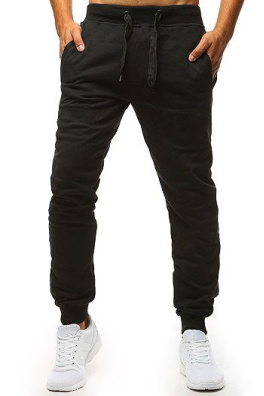 Spodnie męskie dresowe czarne UX2395