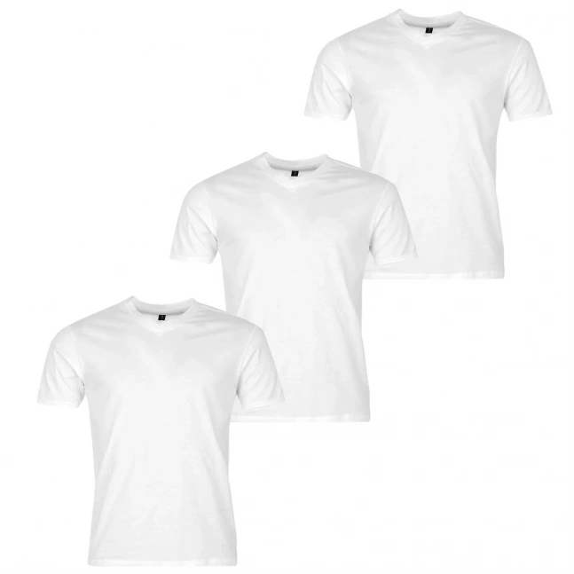Donnay Three Pack V Neck T Shirt Mens
