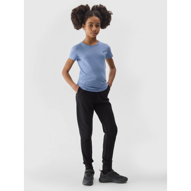 Dívčí tepláky typu jogger 4F - černé