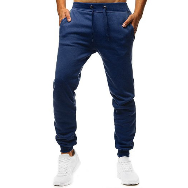 Spodnie męskie dresowe niebieskie UX2709