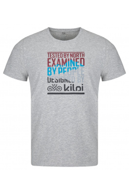 Bawełniany T-shirt męski Kilpi TYPON-M JASNOSZARY