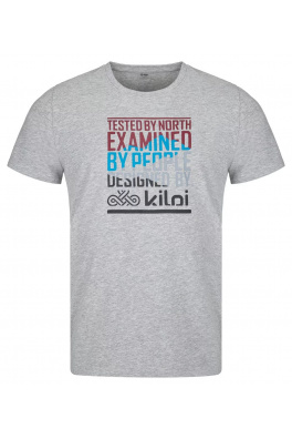 Bawełniany T-shirt męski Kilpi TYPON-M JASNOSZARY
