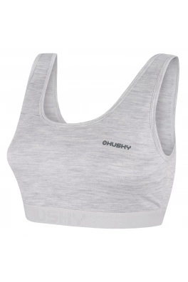 Bielizna termoaktywna Merino Biustonosz HUSKY Mebra L jasnoszary