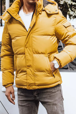 Kurtka męska zimowa pikowana żółta Dstreet TX4180