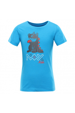 Dětské bavlněné triko nax NAX LIEVRO blue jewel varianta pb