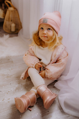 Dziecięce Botki Śniegowce Różowe Frosty