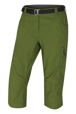 Damskie spodnie 3/4 HUSKY Klery L ciemne. Zielony