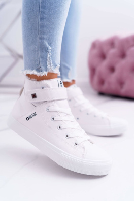 Insulated Leather Sneakers BIG STAR White
