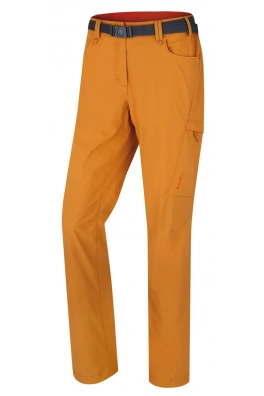 Damskie spodnie outdoorowe Kahula L musztardowe