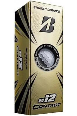 Golfové míčky Bridgestone 2023 e12 Contact White - 3ks