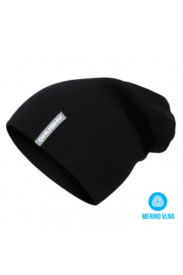 Czapka merynosa HUSKY Merhat 2 czarna