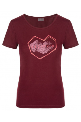 Damska koszulka outdoorowa Kilpi GAROVE-W ciemnoczerwona