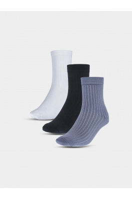 Dětské ponožky casual nad kotník s organickou bavlnou (3Pack) 4F - multibarevné