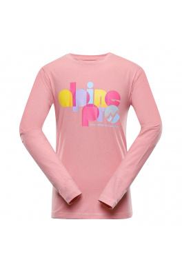 Dětské triko s dlouhým rukávem ALPINE PRO TEOFILO 9 pink icing