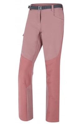 Damskie spodnie outdoorowe HUSKY Keiry L ciemne. Burgundia