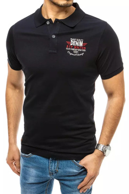 Koszulka polo z haftem granatowa Dstreet PX0417