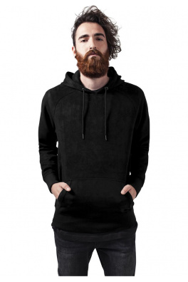 Imitation Suede Hoody black