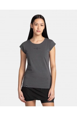 Bawełniany T-shirt damski Kilpi LOS-W Ciemnoszary