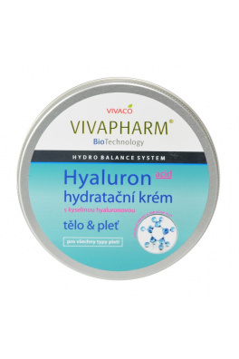 VIVACO Hydratační krém s kyselinou hyaluronovou VIVAPHARM 200 ml