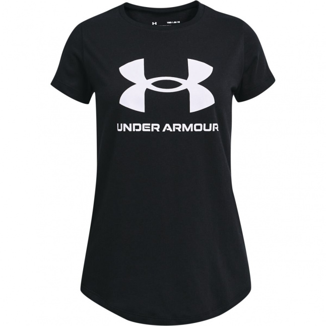 Dívčí triko Under Armour Live Sportstyle Graphic SS - černé