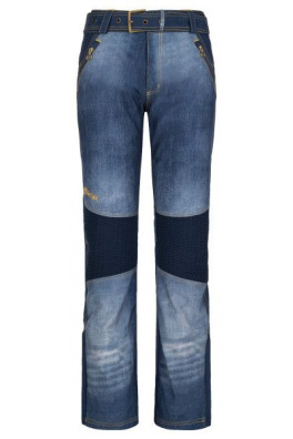 Damskie spodnie narciarskie softshell Kilpi JEANSO-W niebieskie