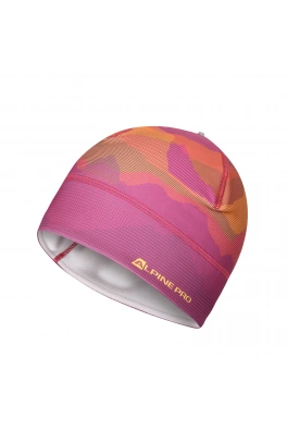 Unisex bezešvá funkční čepice ALPINE PRO MAROG fuchsia fedora varianta pc